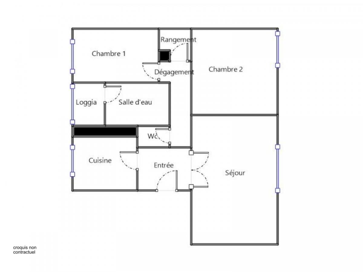 PENFELD : agréable appartement de 74m² rénové et en dernier étage