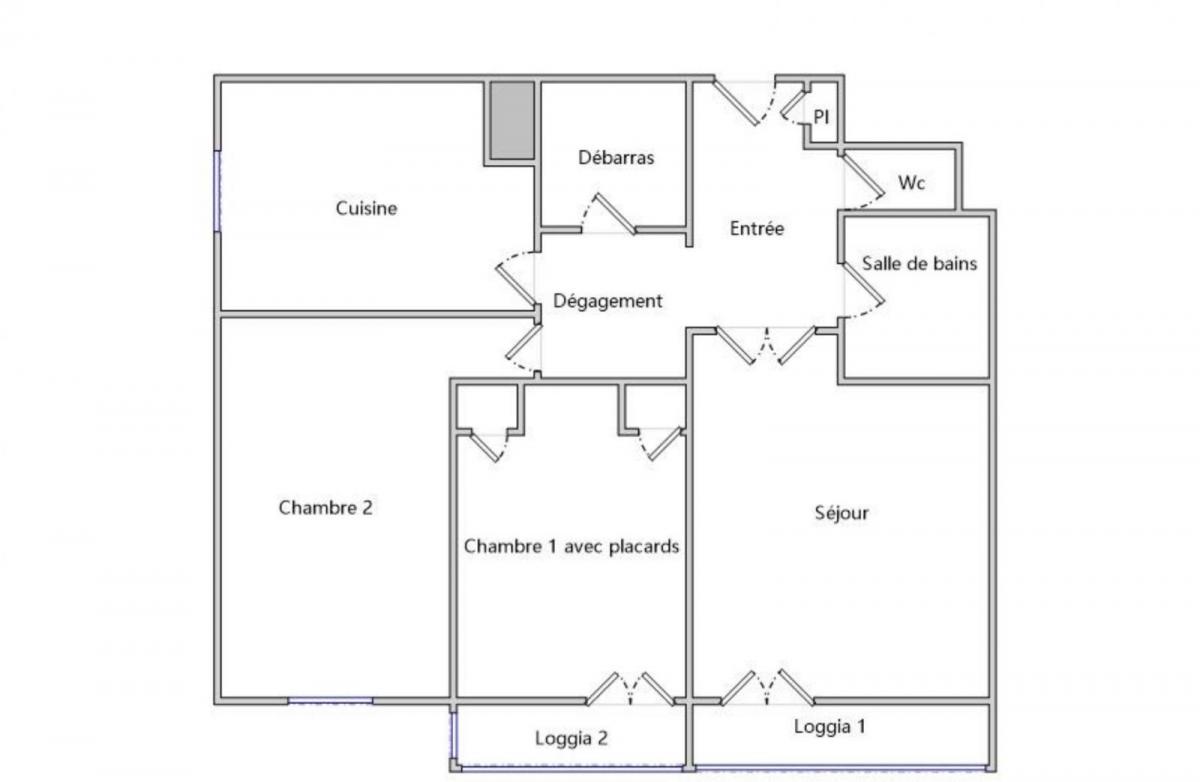 BREST: A LOUER LUMINEUX APPARTEMENT T3 DE 67M² EN MEUBLÉ