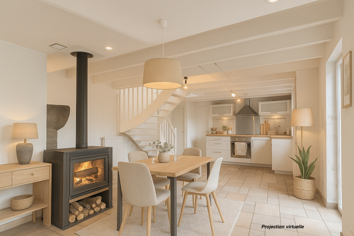 LANDÉDA : proche mer, jolie maison en pierres atypique