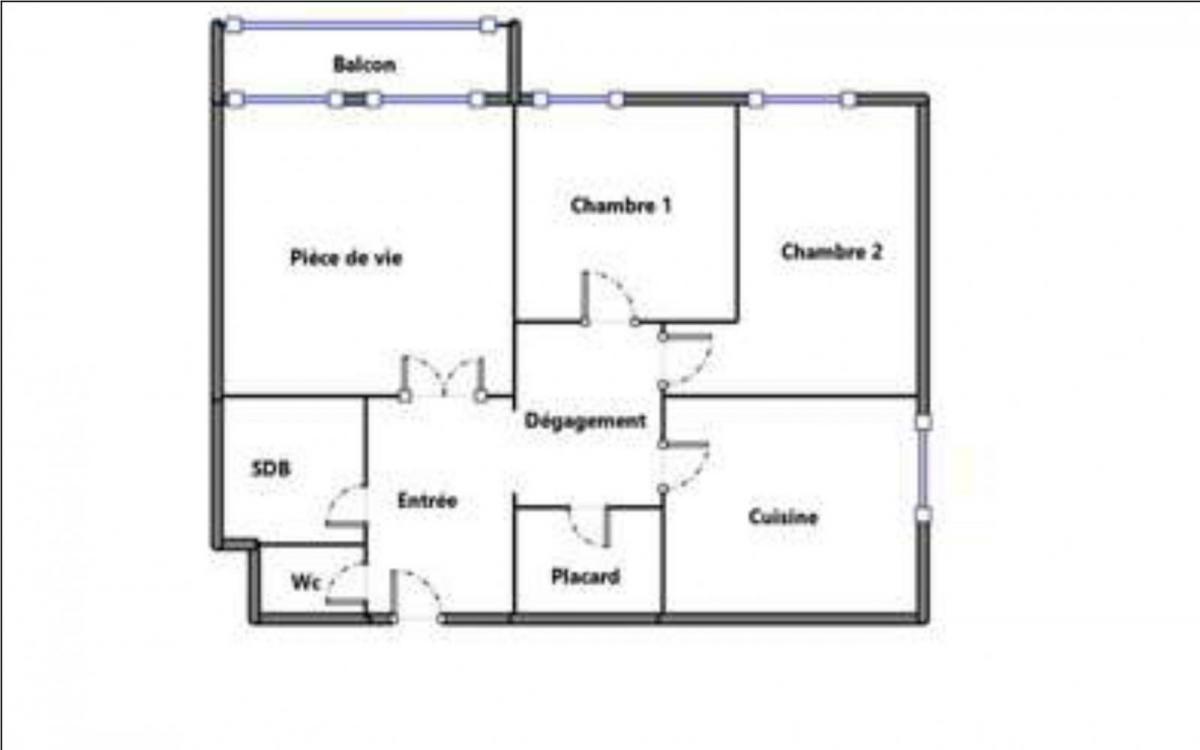 BREST: A LOUER JOLI APPARTEMENT T3 DE 64M² EN MEUBLÉ
