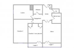BREST: A LOUER LUMINEUX APPARTEMENT T3 DE 67M² EN MEUBLÉ