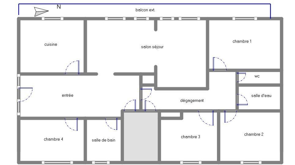 SAINT MARC : superbe appartement de 157m² avec 4 chambres, grand balcon et accès privatif 