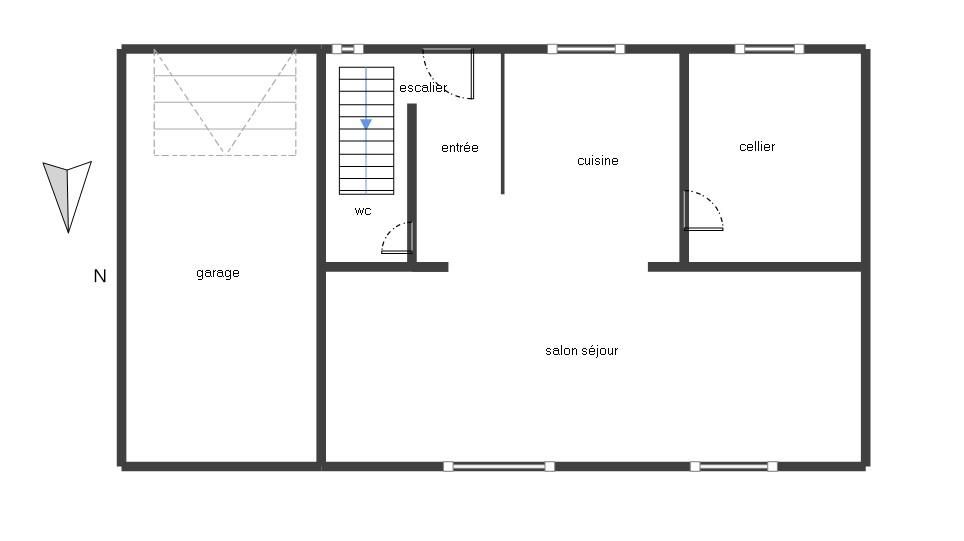 TRINITE PLOUZANE : ravissante maison 3 chambres, bureau, garage et jardin clos