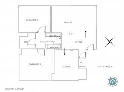 CENTRE-VILLE : ravissant appartement de 79m² avec deux chambres et garage
