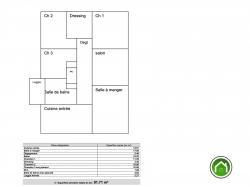  Brest Centre : Bel appartement T5 avec double séjour et place de parking