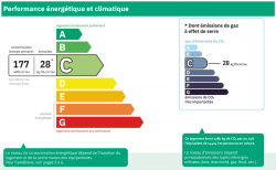 GUIPAVAS : jolie propriété avec maison de 5 pièces de plain-pied et non mitoyenne, sous-sol et jardin clos.