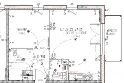 BREST SAINT PIERRE : Bel appartement T2 de 45m2 avec balcon