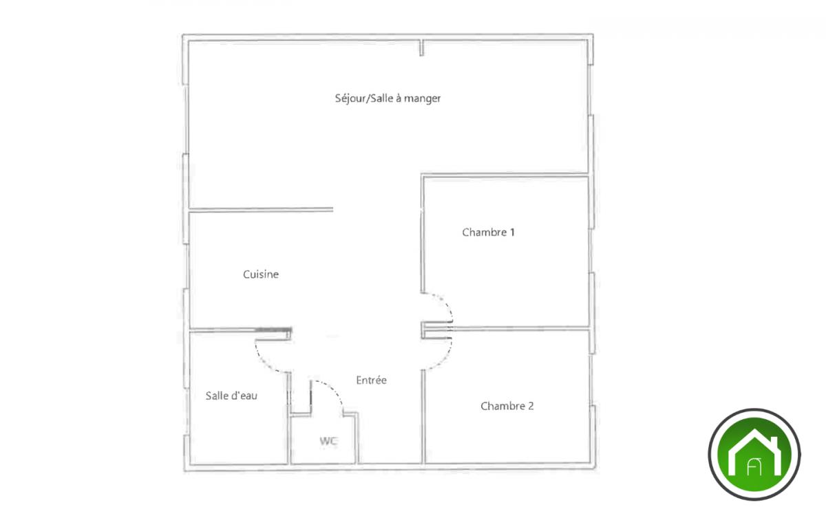 BREST : Très bel appartement T3 63m² avec deux chambres 